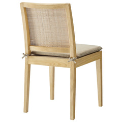 Ovard Natural Wood and Rattan Dining Chair - Ornate Home