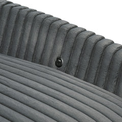 Oversized Dark Gray Chaise Lounge - Ornate Home