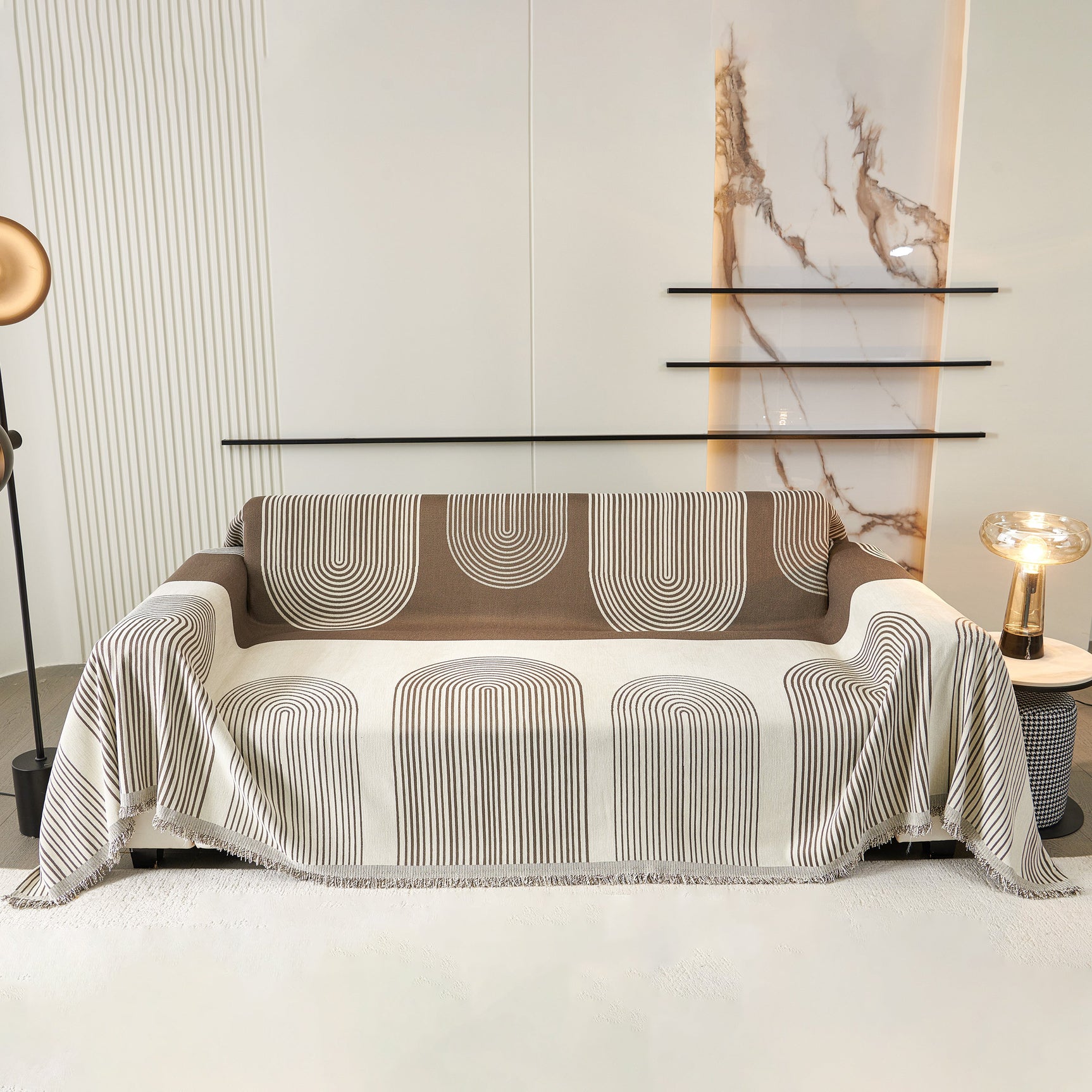 Oversized Sofa Throw Blanket, Couch Protector Throw for Stylish Home Protection - Ornate Home
