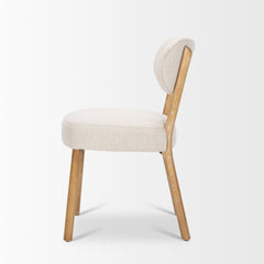 Owen Beige/Brown Curved Back Dining Side Chair (Set of 2) - Ornate Home