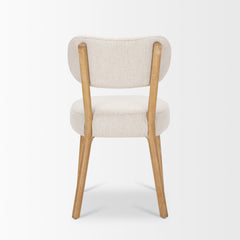 Owen Beige/Brown Curved Back Dining Side Chair (Set of 2) - Ornate Home