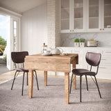 Owen Dark Brown Uph Chair (Set of 2) - Ornate Home