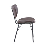 Owen Dark Brown Uph Chair (Set of 2) - Ornate Home