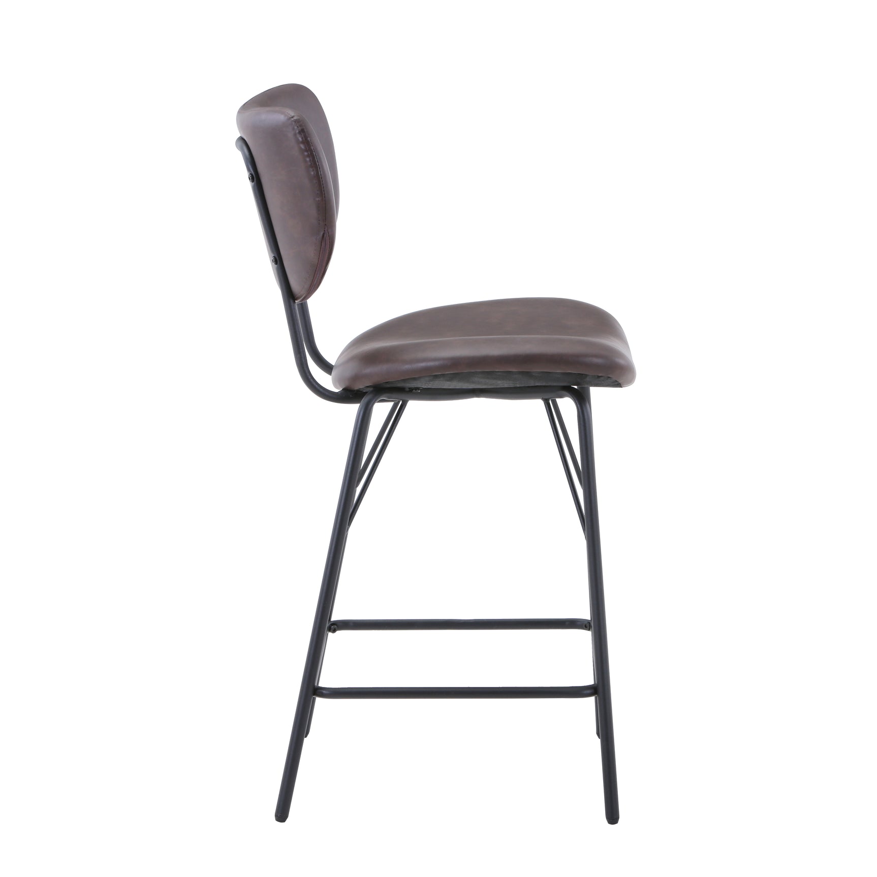 Owen Dark Brown Uph Stool (Set of 2) - Ornate Home