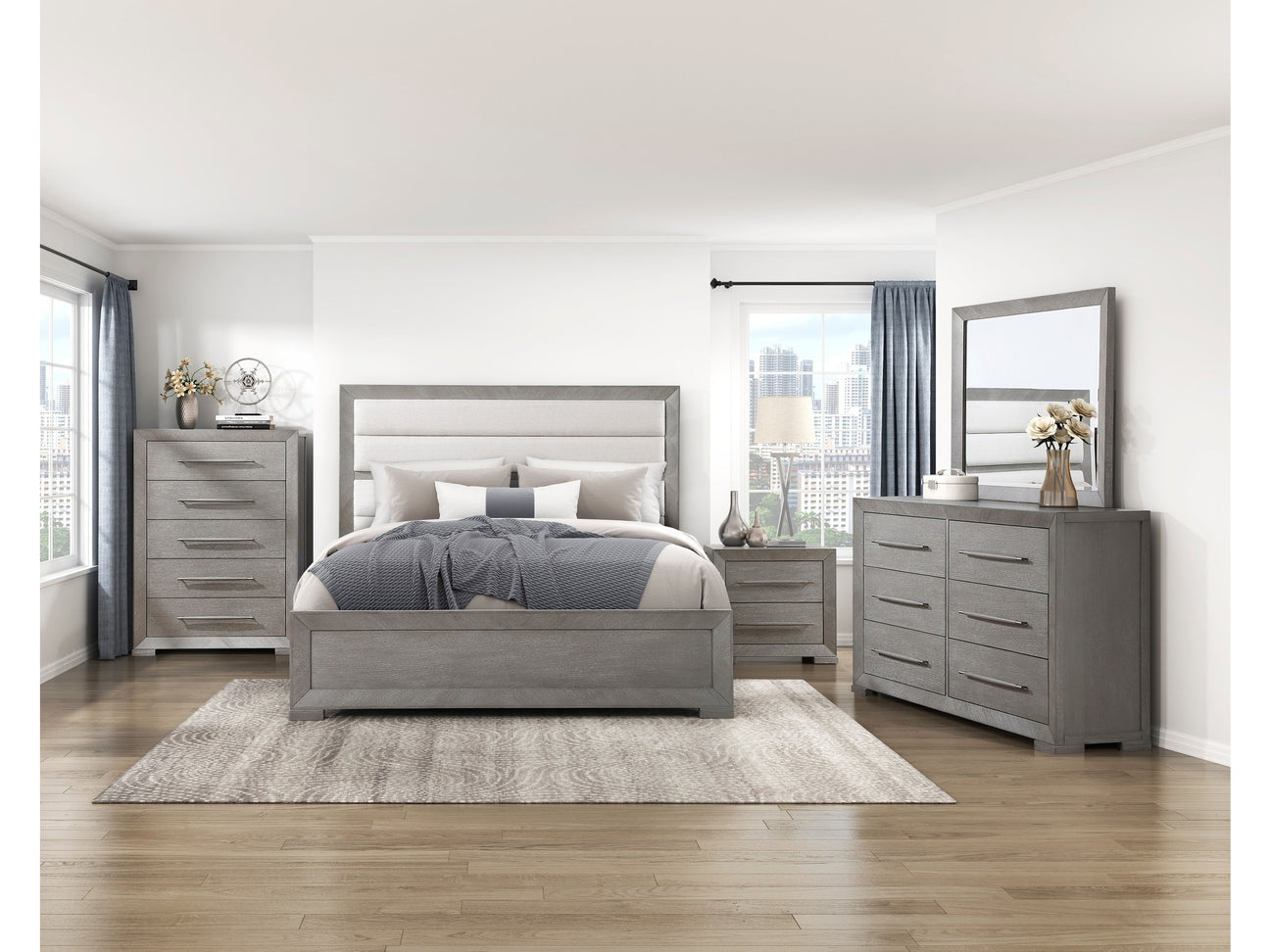 Owen Gray 5-Piece Queen Bedroom Set - Ornate Home