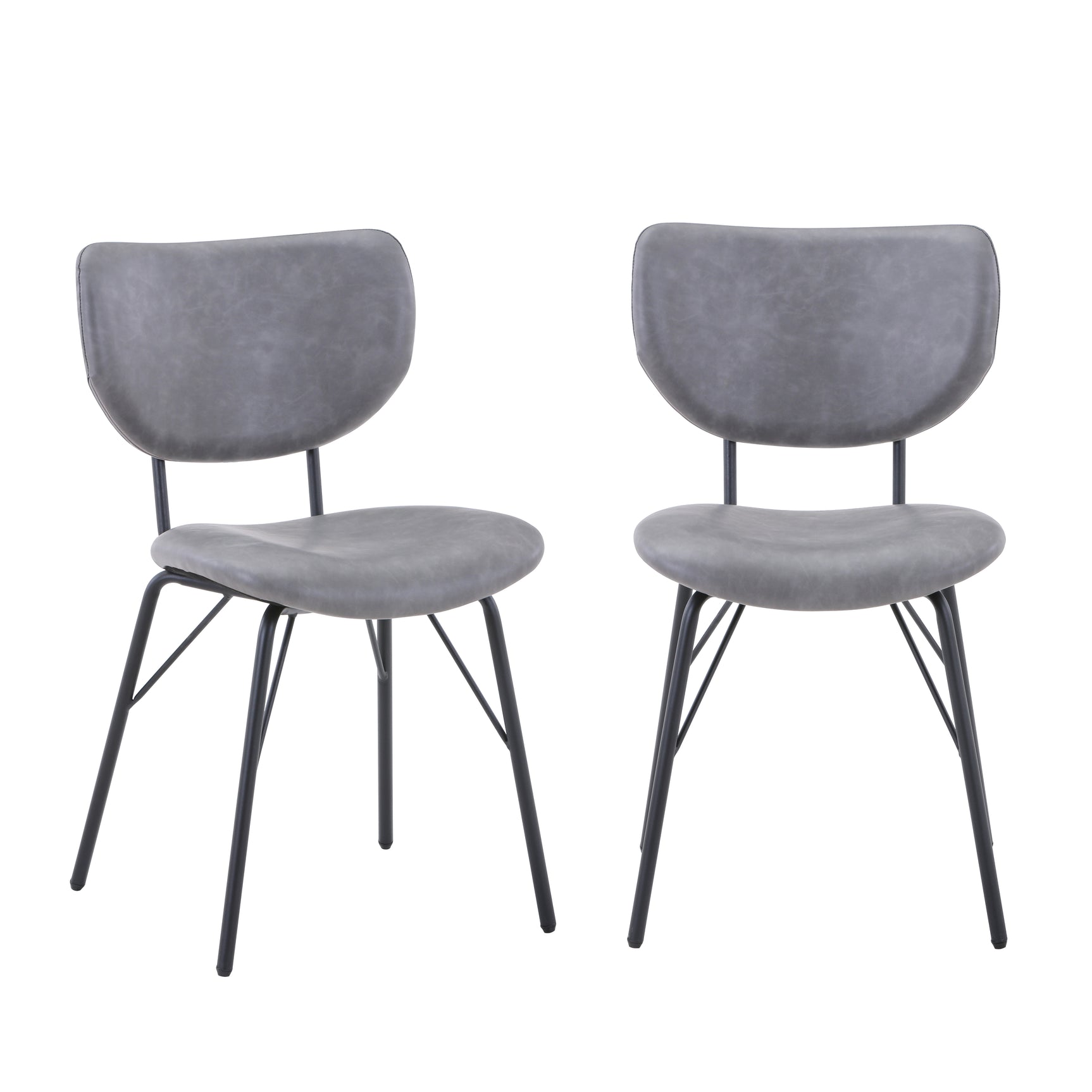 Owen Grey Uph Chair (Set of 2) - Ornate Home