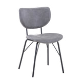 Owen Grey Uph Chair (Set of 2) - Ornate Home