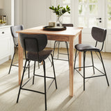 Owen Grey Uph Stool (Set of 2) - Ornate Home