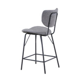Owen Grey Uph Stool (Set of 2) - Ornate Home