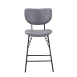 Owen Grey Uph Stool (Set of 2) - Ornate Home