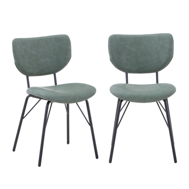Owen Jade Uph Chair (Set of 2) - Ornate Home