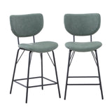 Owen Jade Uph Stool (Set of 2) - Ornate Home