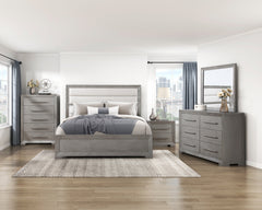 Owen Silver Queen Bed - Ornate Home