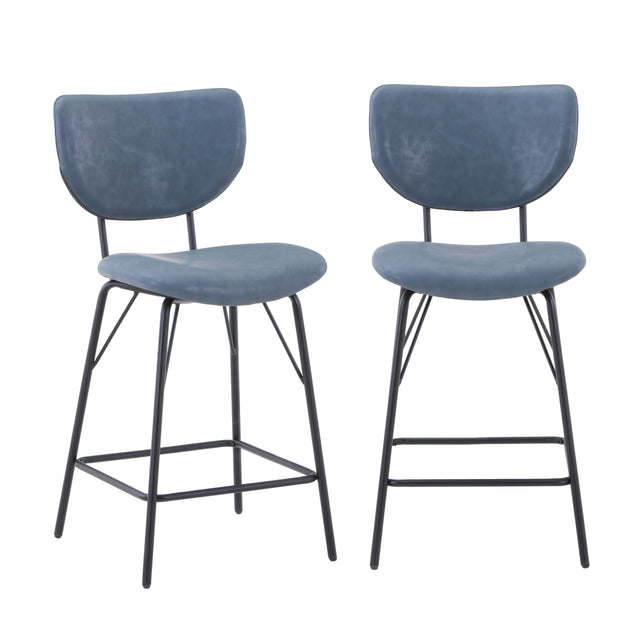 Owen Slate Uph Stool (Set of 2) - Ornate Home
