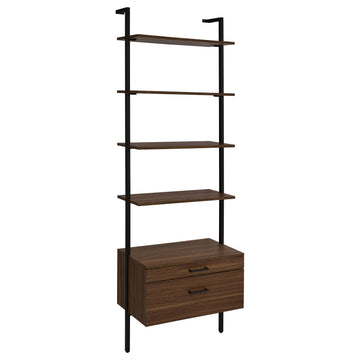 Owens Walnut 2-drawer Wall Shelf - Ornate Home