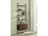 Owens Walnut 2-drawer Wall Shelf - Ornate Home