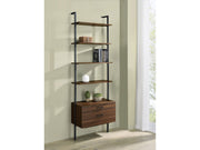 Owens Walnut 2-drawer Wall Shelf - Ornate Home