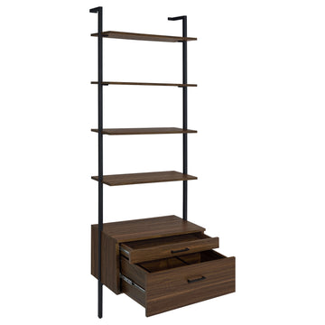 Owens Walnut 2-drawer Wall Shelf - Ornate Home