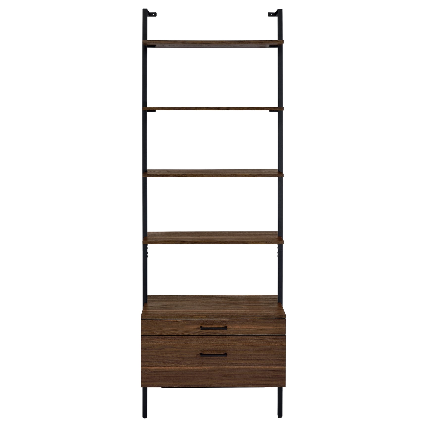 Owens Walnut 2-drawer Wall Shelf - Ornate Home