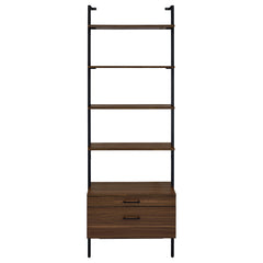 Owens Walnut 2-drawer Wall Shelf - Ornate Home