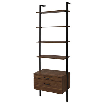 Owens Walnut 2-drawer Wall Shelf - Ornate Home