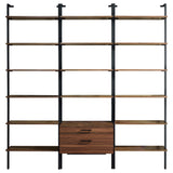 Owens Walnut 3-piece Wall Shelf - Ornate Home
