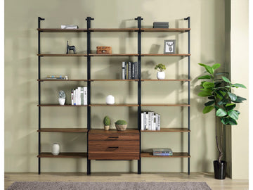 Owens Walnut 3-piece Wall Shelf - Ornate Home