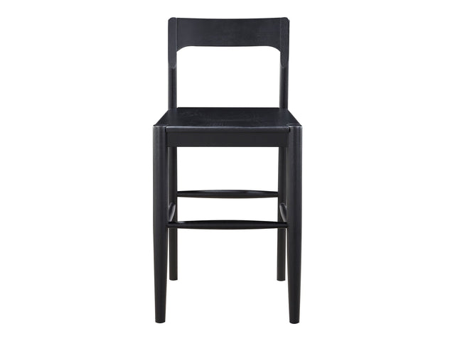 Owing Black Counter Stool - Ornate Home