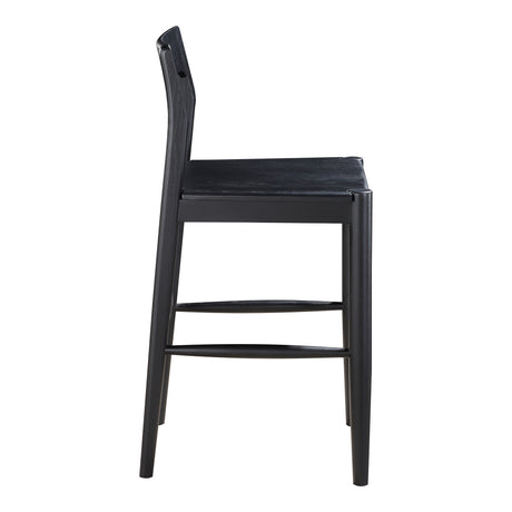 Owing Black Counter Stool - Ornate Home