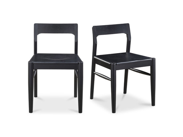 Owing Dining Chair Black (Set of 2) - Ornate Home