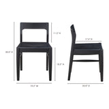 Owing Dining Chair Black (Set of 2) - Ornate Home