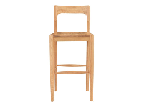Owing Natural Oak Barstool - Ornate Home
