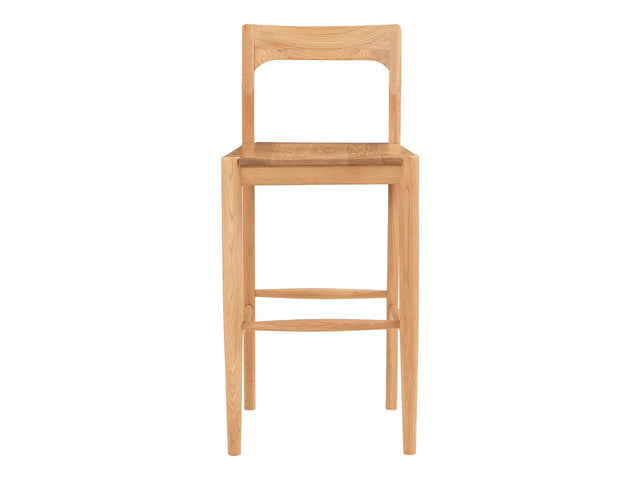 Owing Natural Oak Barstool - Ornate Home