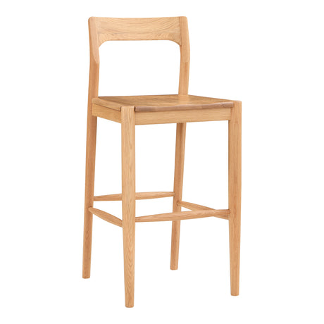 Owing Natural Oak Barstool - Ornate Home