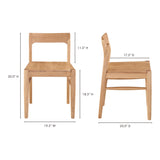 Owing Natural Oak Dining Chair (Set of 2) - Ornate Home