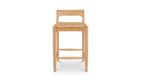 Owing Oak Counter Low Back Stool
