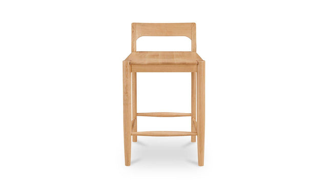 Owing Oak Counter Low Back Stool
