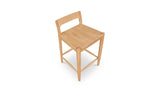 Owing Oak Counter Low Back Stool