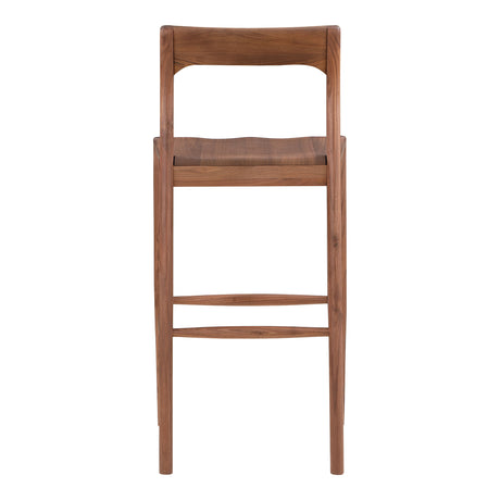 Owing Walnut Brown Barstool - Ornate Home