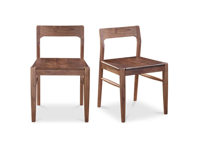 Owing Walnut Brown Dining Chair (Set of 2) - Ornate Home