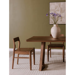 Owing Walnut Brown Dining Chair (Set of 2) - Ornate Home
