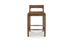 Owing Walnut Counter Low Back Stool