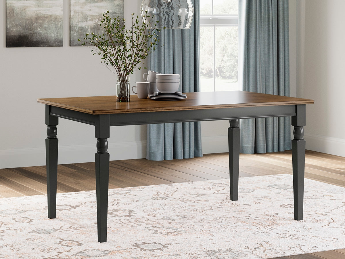 Owingsville Black/Brown Dining Table - Ornate Home