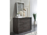 Oxford 3 Drawer Nightstand in Basalt Grey - Ornate Home