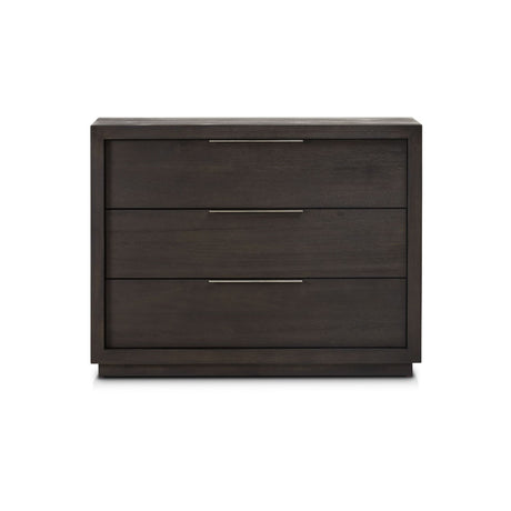 Oxford 3 Drawer Nightstand in Basalt Grey - Ornate Home