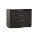 Oxford 3 Drawer Nightstand in Basalt Grey - Ornate Home