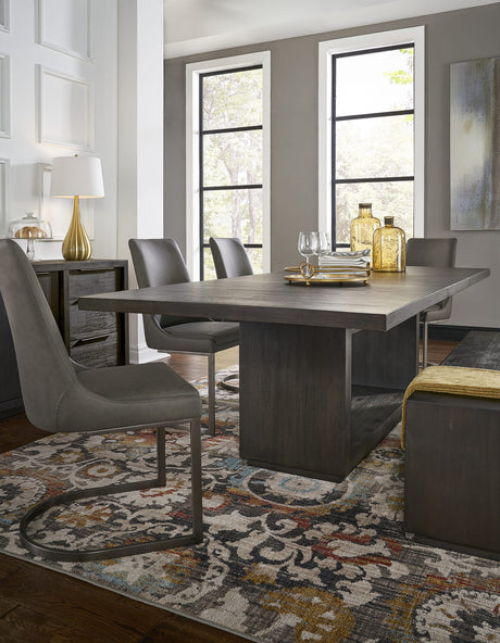 Oxford Basalt Grey Rectangular Dining Table - Ornate Home