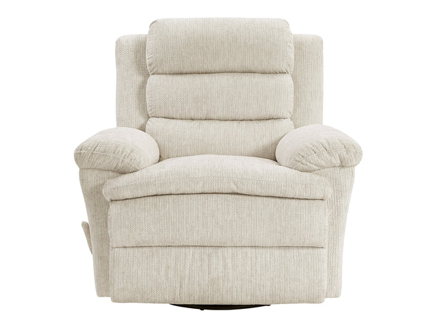 Oxford Beige Swivel Glider Reclining Chair - Ornate Home