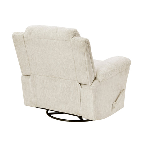 Oxford Beige Swivel Glider Reclining Chair - Ornate Home