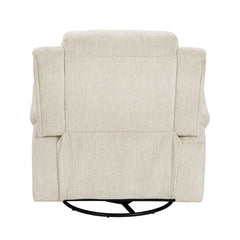 Oxford Beige Swivel Glider Reclining Chair - Ornate Home
